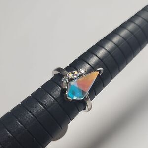 Silver Tone Ring Size 8